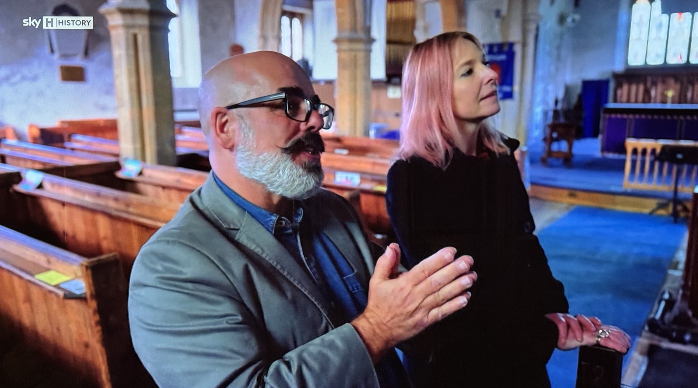 On-screen historian filming for Rostra Consulting